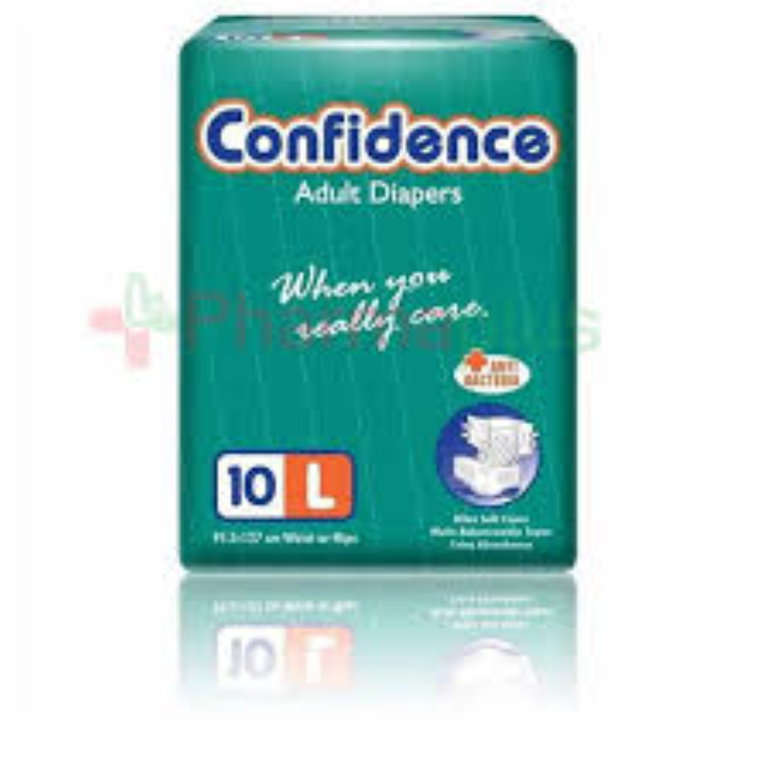 CONFIDENCE ADULT DIAPERS 10 M